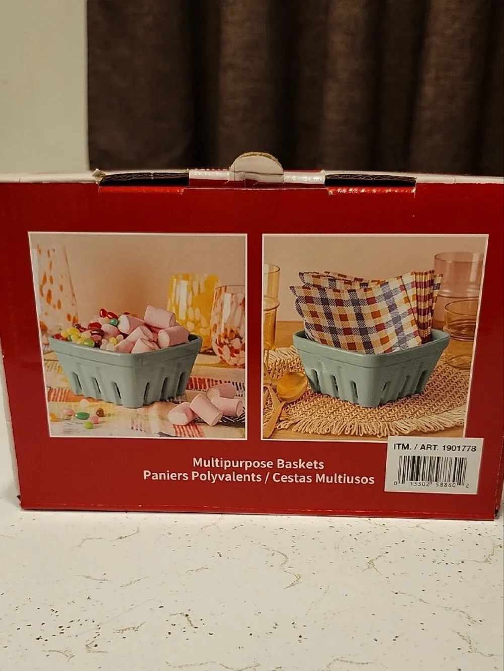 Mint Multipurpose Kitchen Baskets - 3 Pack